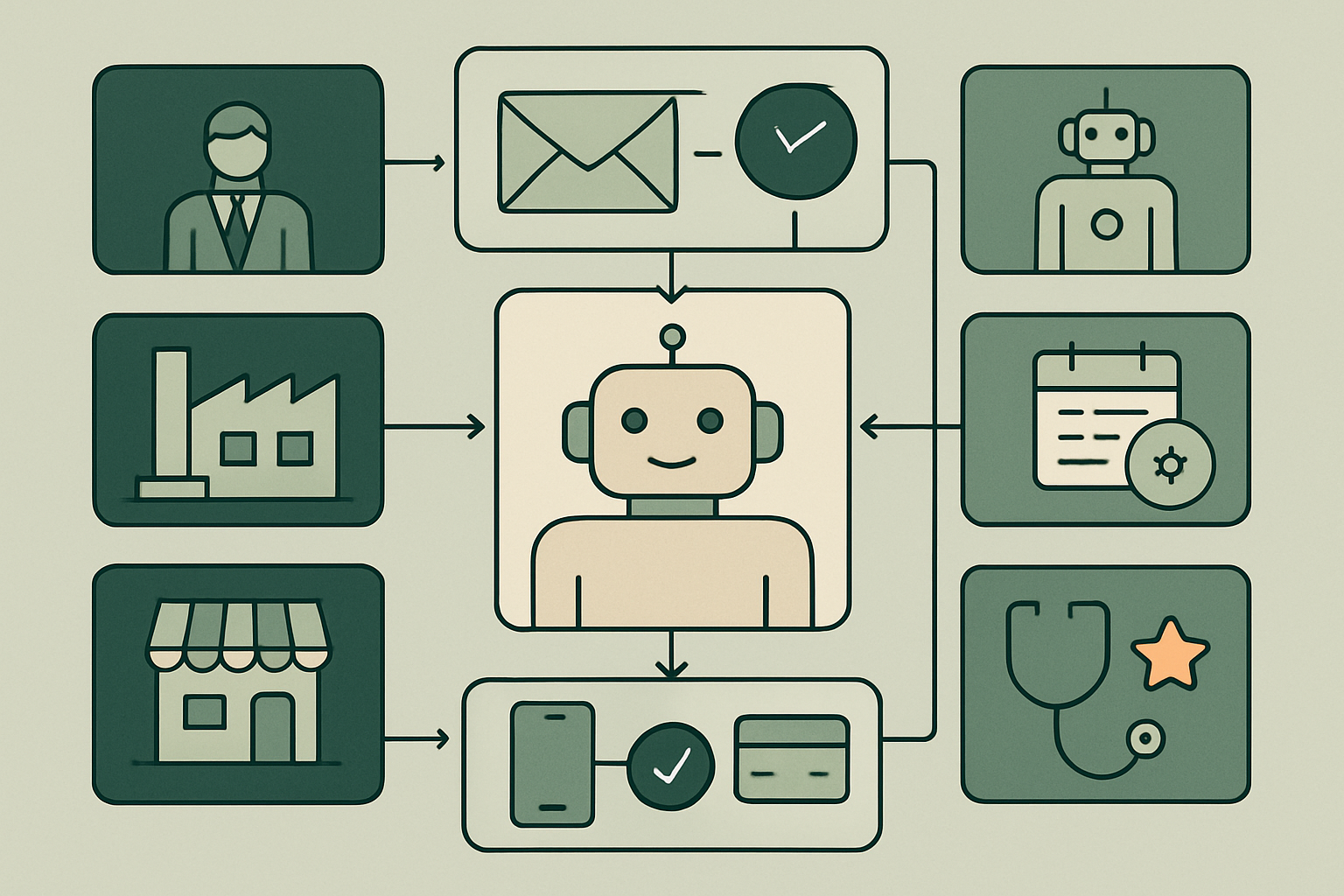 Local trades AI robot workflow preview