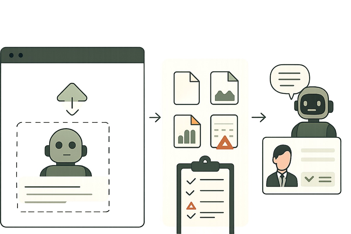 Document collection customer and business demo mockup