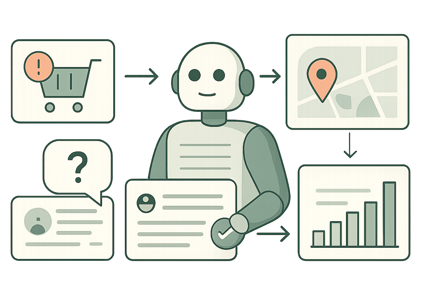 Local SEO content customer and business demo mockup