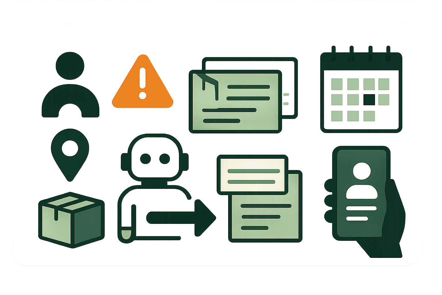 Job scheduling customer and business demo mockup