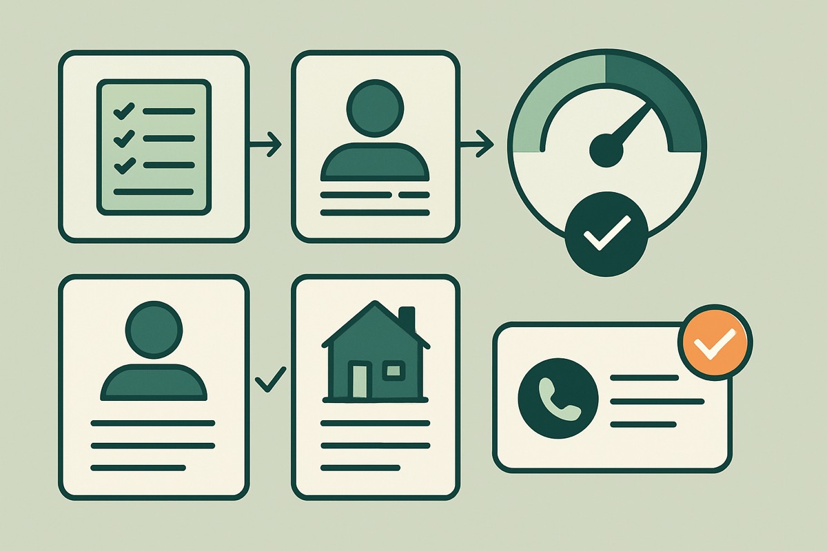 Property matching customer and business demo mockup