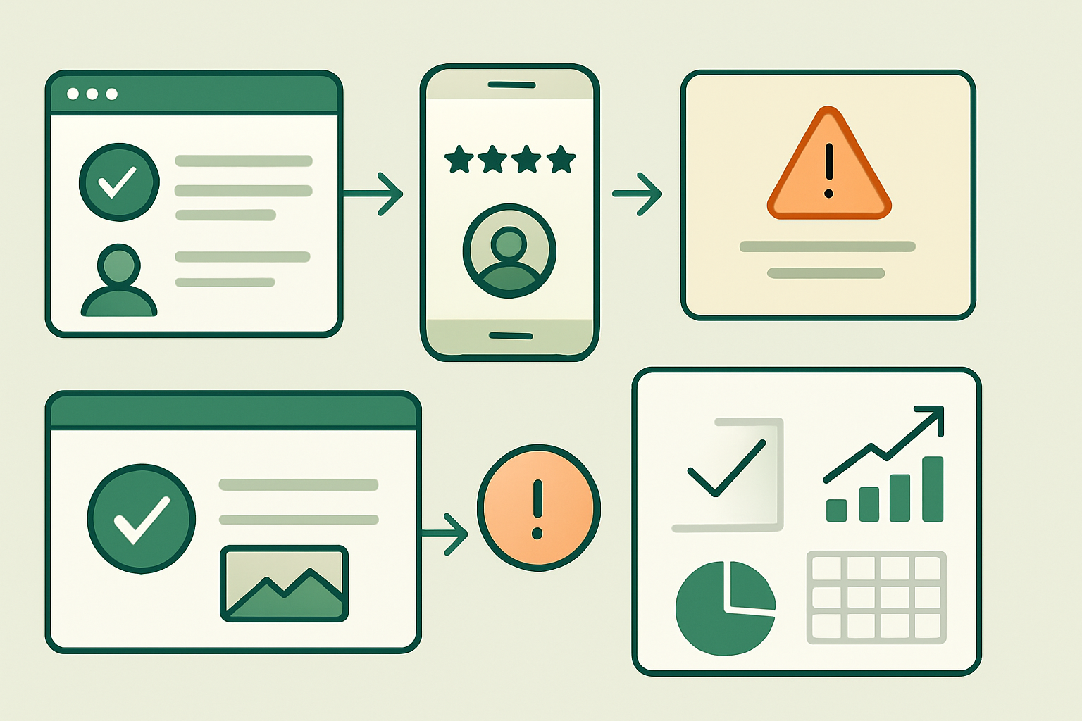 Social proof collection customer and business demo mockup