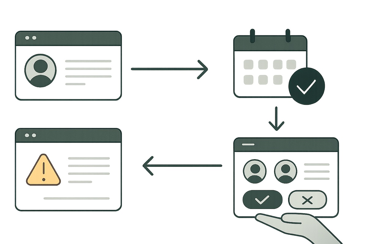 Renewal reminders customer and business demo mockup